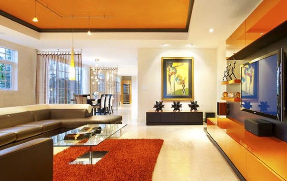 Add color to your living room décor