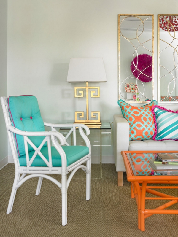 Turquoise and orange: a vivid interior » Adorable Home