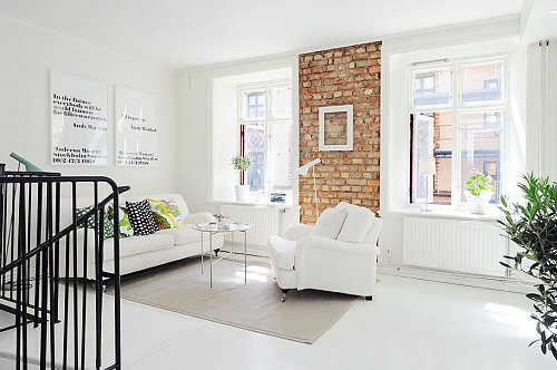 White interior design