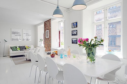 White interior design