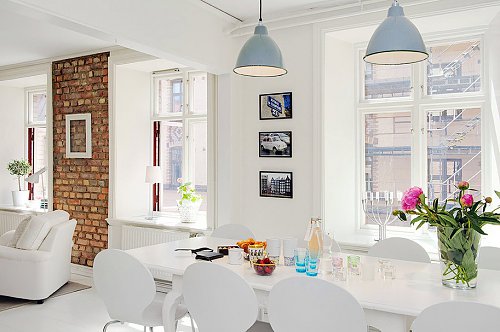 White interior design