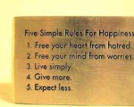 5 simple rules for happiness