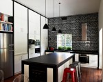 Stylish black and white kitchen (1)