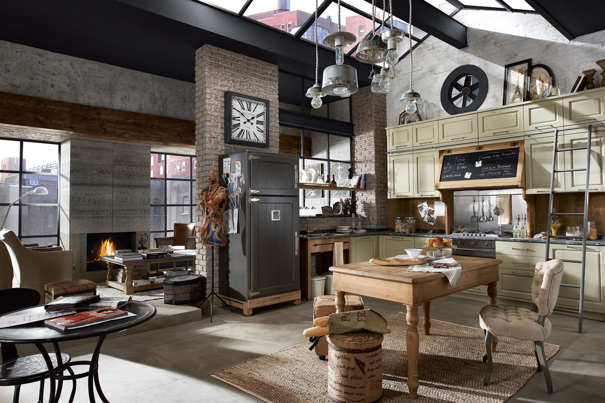 industrial vintage kitchen home design