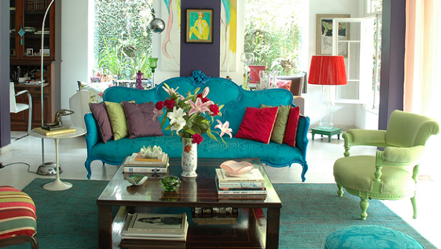 Colorful living room inspirations