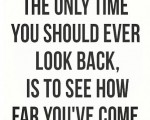Don't look back