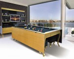 Gilded dining pool table