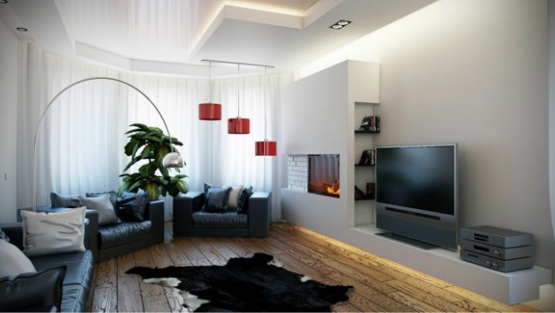 How to apply contemporary style in the living room