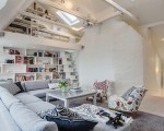 Attic apartment design
