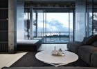 House on a lake featuring unique interior design (1)