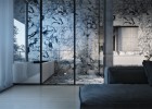 House on a lake featuring unique interior design (2)