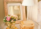 Soft peach house interior