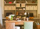 Soft peach house interior
