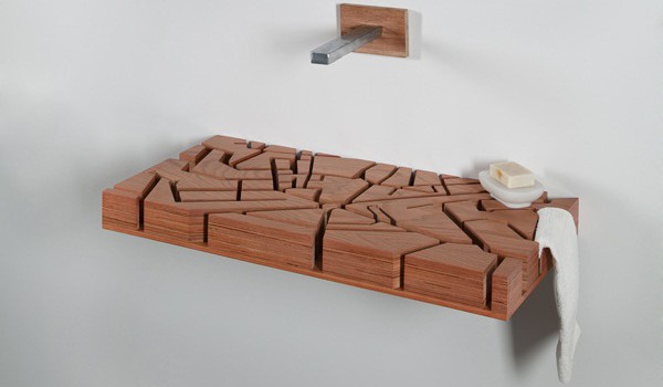 Unique bathroom furniture: the Water Map basin Unique bathroom furniture: the Water Map basin