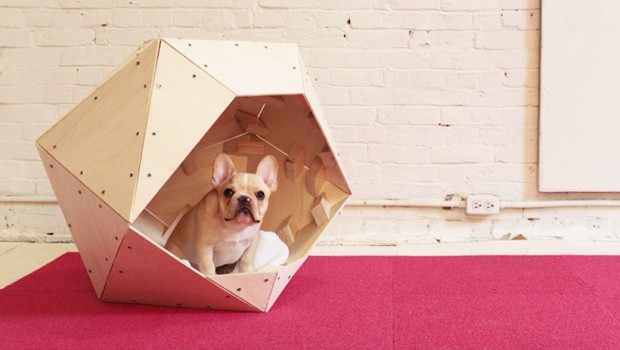 Contemporary geometric DIY doghouse Contemporary geometric DIY doghouse