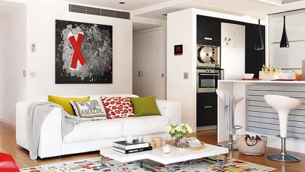 Cute and modern apartment interior design