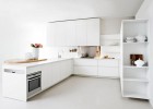 White minimalist kitchens