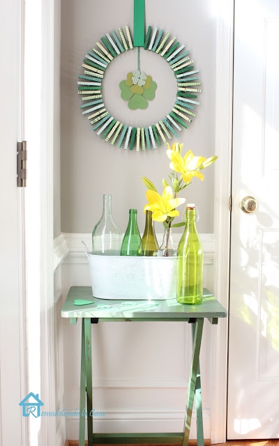 7 Ways To Decorate With A Spring Wreath (5)