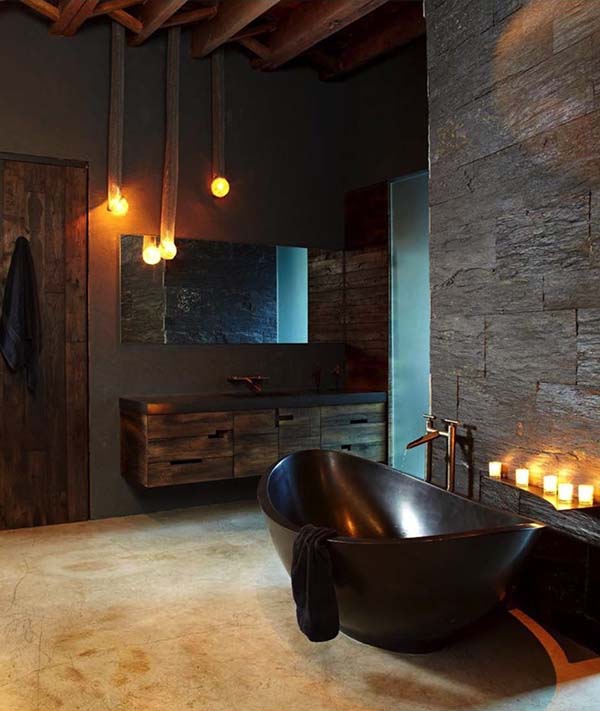 Alluring Dark Bathroom Designs From All Over The World – Adorable ...