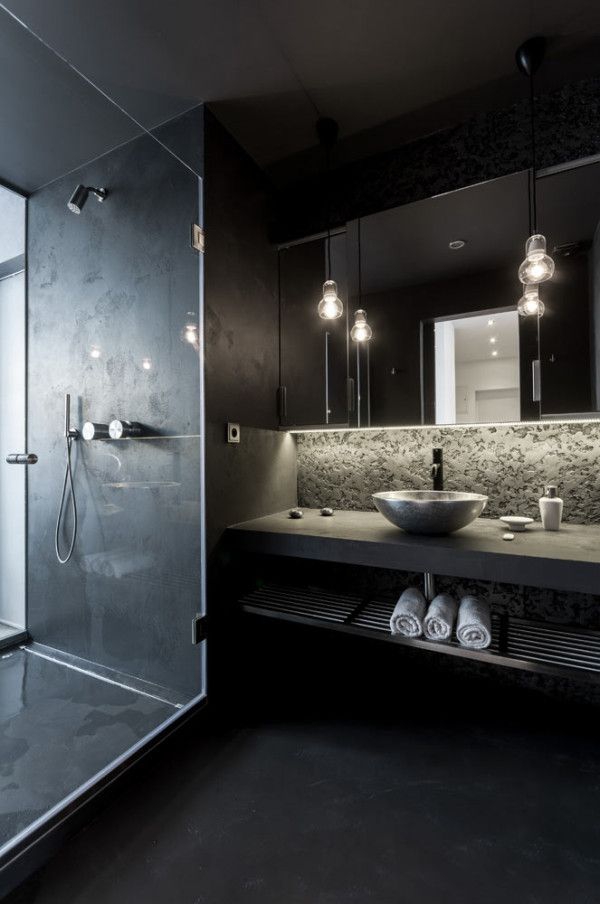 Alluring Dark Bathroom Designs From All Over The World - Alluring Dark Bathroom Designs 35