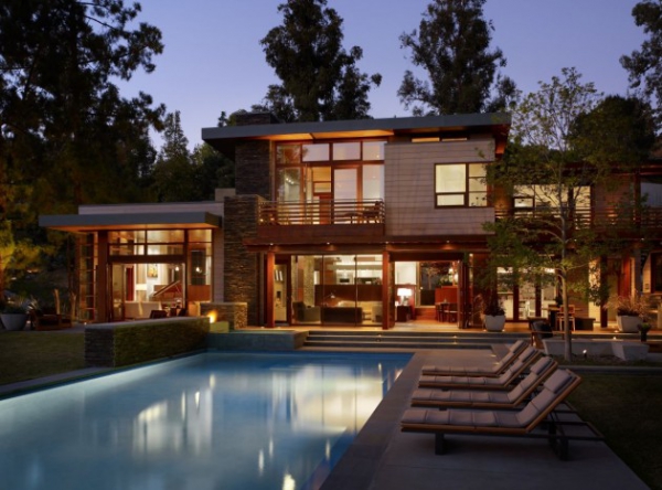 Modern Three Storey House Los Angeles (1)