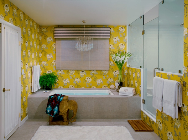 Beautiful Yellow Bathroom Designs  (2)