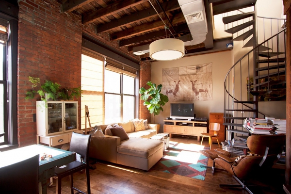 Beautifully-Designed-Industrial-Loft-1