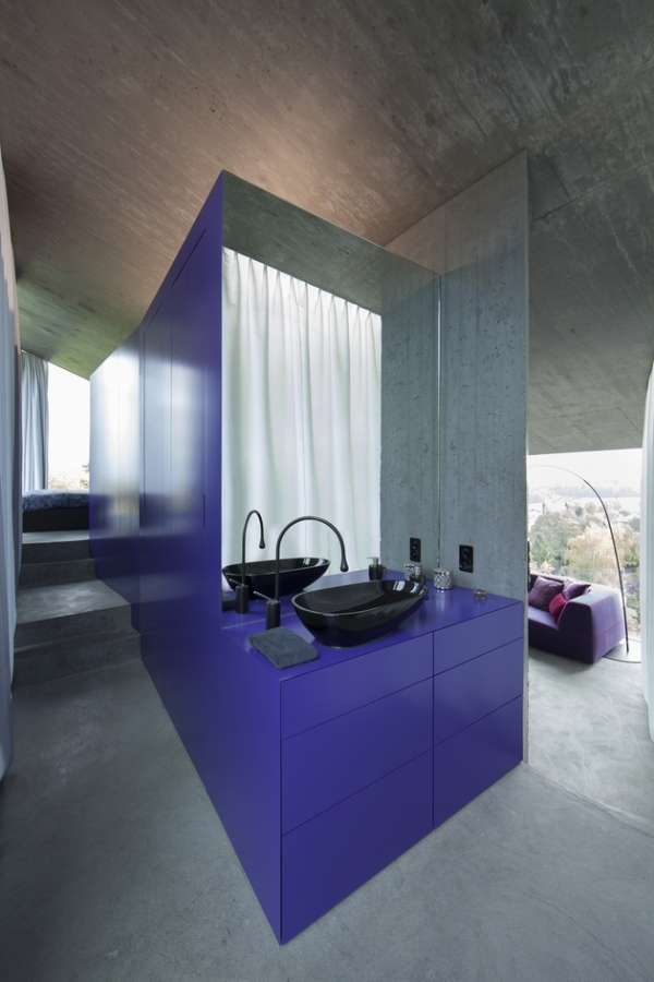 Concrete Ideas And Contemporary Purple Interiors (14)