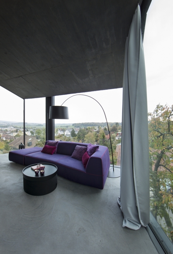 Concrete Ideas And Contemporary Purple Interiors (15)