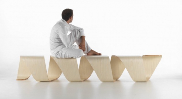 Contemporary Dna Bench  (2)