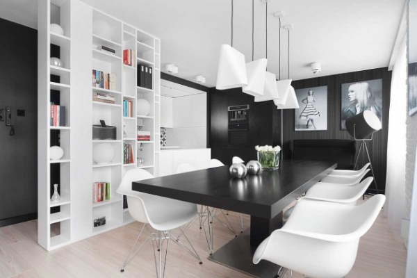 Modern Black And White Interior (1)