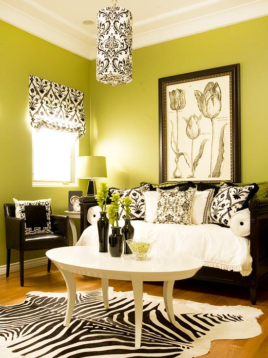 Green Living Room Designs  Adorable Home