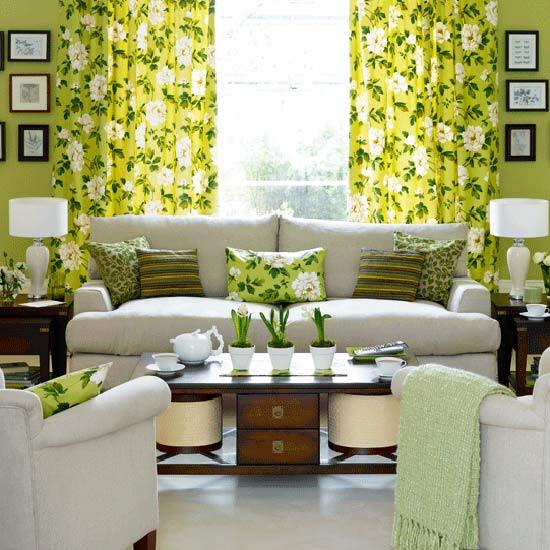 Green Living Room Designs â€“ Adorable Home  ... green-living-room-designs-9