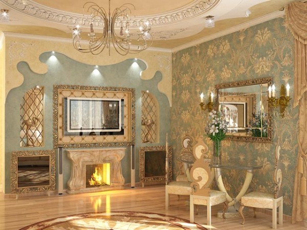 luxury vintage wallpaper house Neo baroque