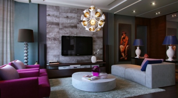 Apply Contemporary Style In The Living Room Adorable Home