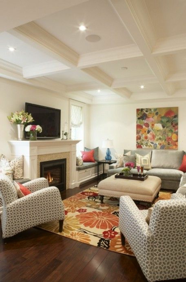 Lovely Spring Living Room Decorating Ideas (6).Jpg