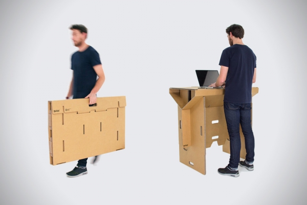 Portable Cardboard Desk For Your Folding Pleasure (2)