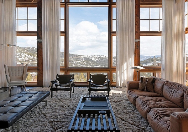 Rustic Modern Winter Retreat Montana (7)