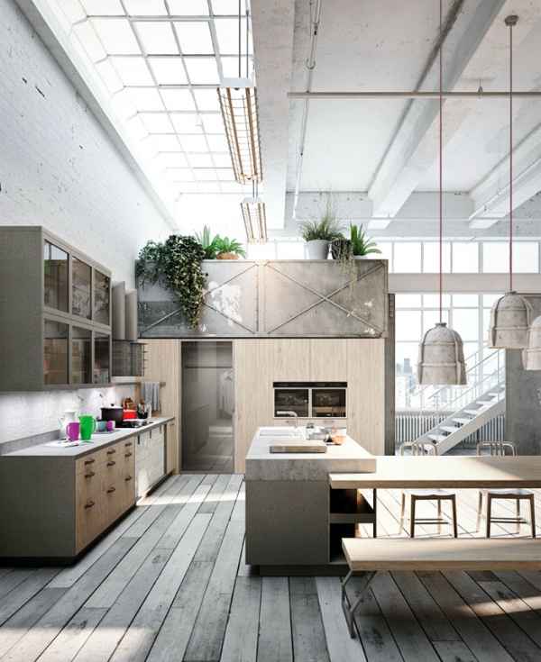 Loft Kitchen Design Ideas / Kitchen Design for Lofts: 3 Urban Ideas from Snaidero - Checkout our latest collection of 22 beautiful kitchen design for loft apartment.