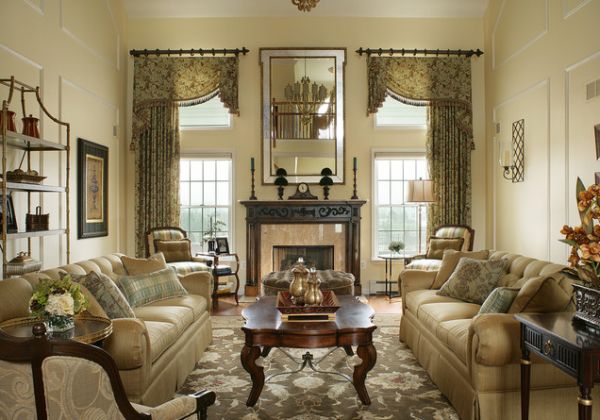 Image of living room design traditional