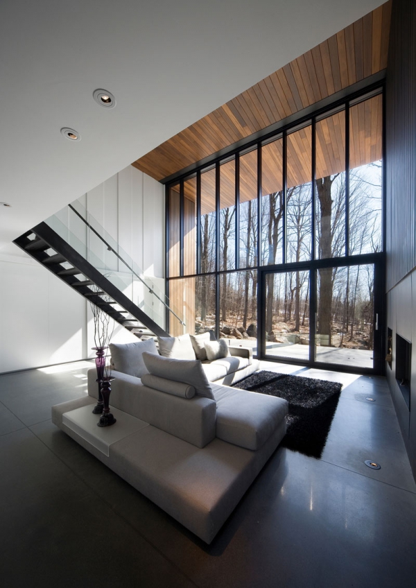 Contemporary Forest Home In Montreal (2)