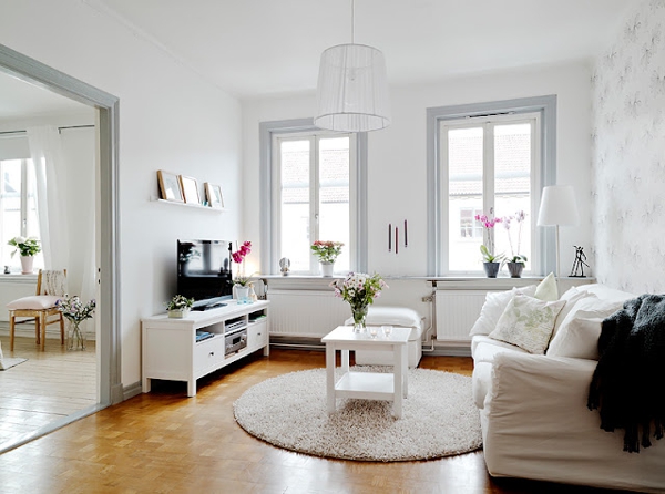 White living room designs