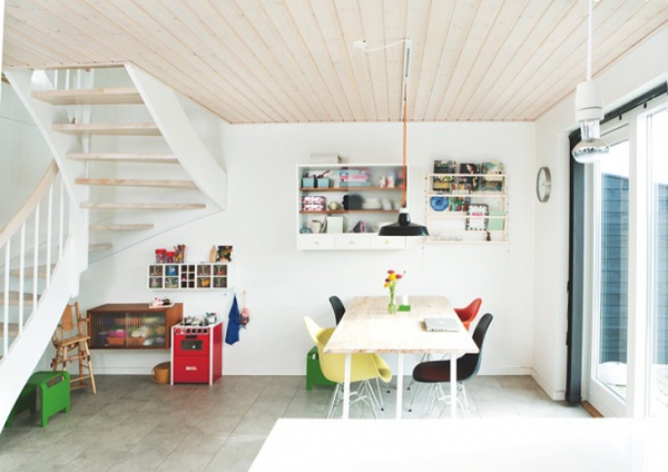 Wooden Ceilings In A Scandinavian House Adorable Home