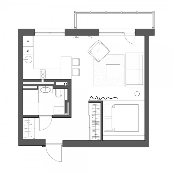 Modern Studio Apartment  (13)