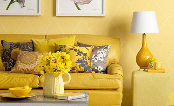 Yellow Living Room Designs