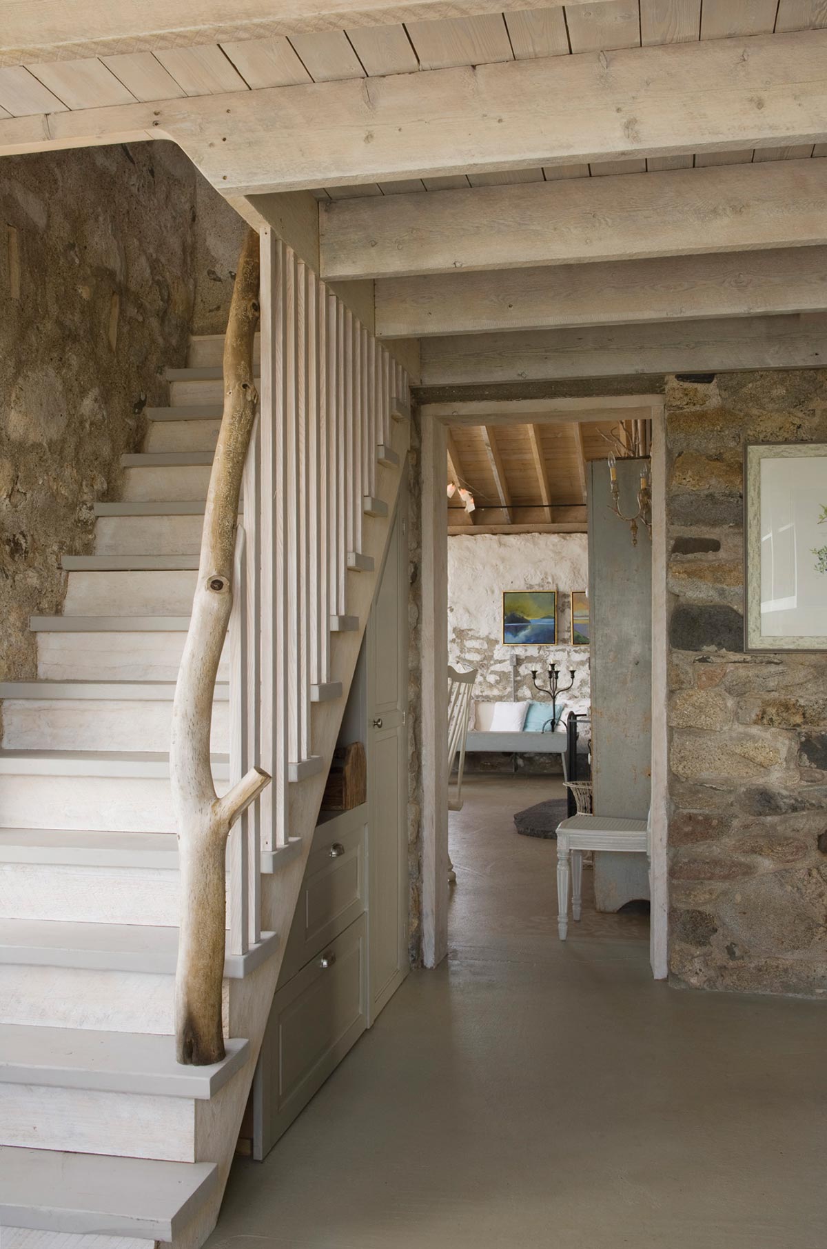 Staircase In A Cottage