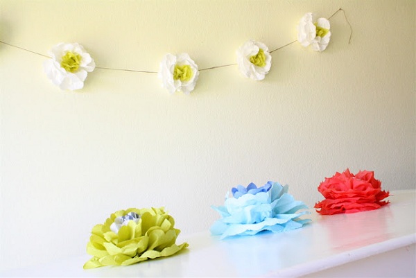 Blooming Flowers On The Wall