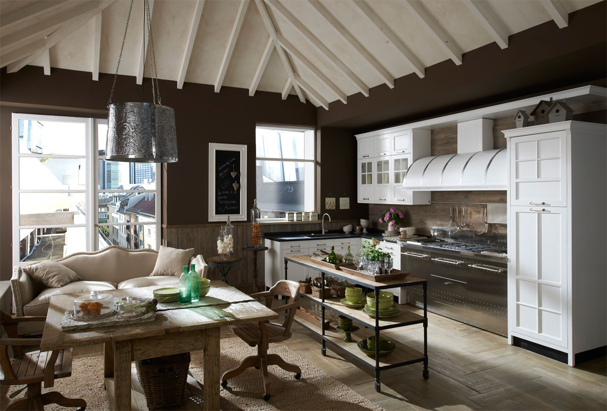 Vintage And Industrial Style Kitchens By Marchi Cucine Adorable Home