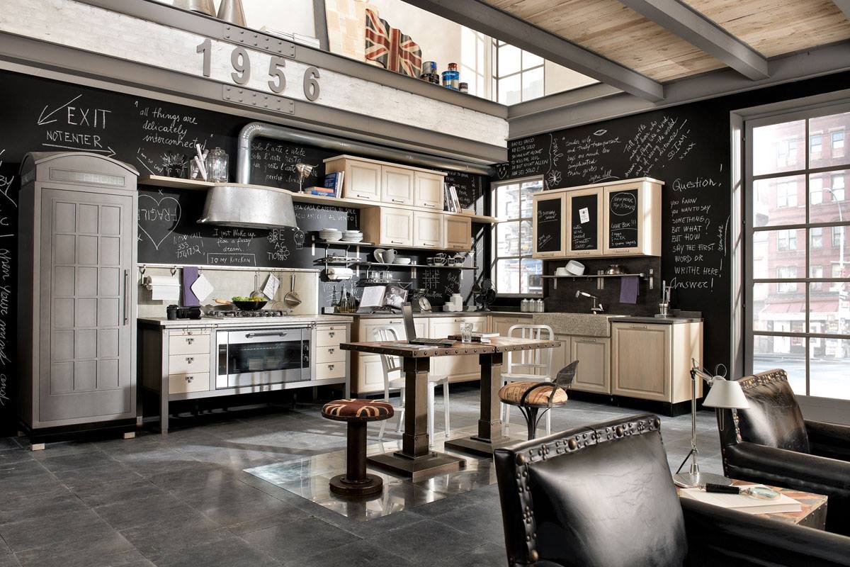 Vintage and industrial style kitchens by marchi group – adorable home Cucine stile industrial chic