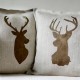 Reindeer Family Pillow Cover